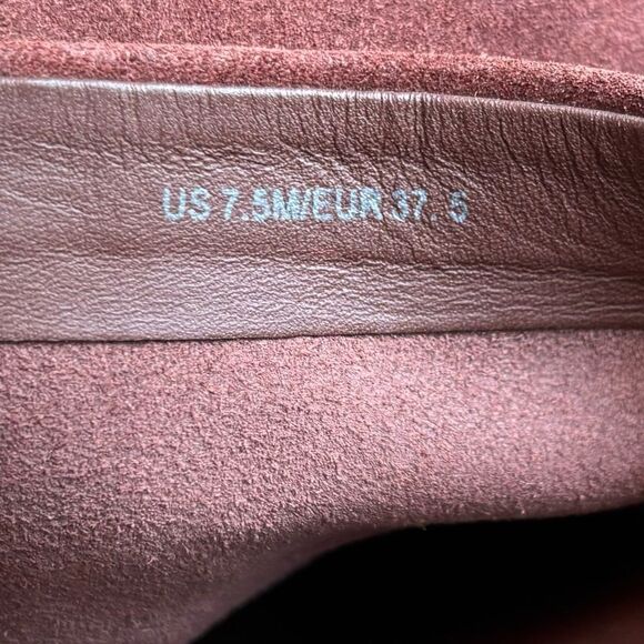 Vince Suede Solana Platform Espadrille Wine Red Sandal Size 7.5 - Picture 8 of 10